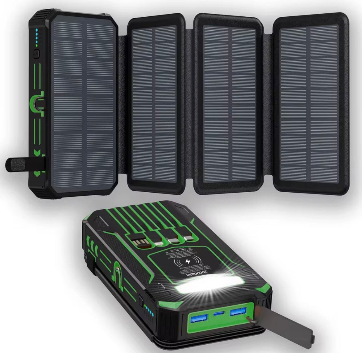Solar Powered Foldable Power Bank