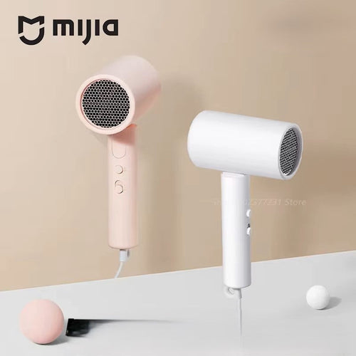 MIJIA 1600W Foldable Ionic Hair Dryer – 20,000 RPM High-Speed Motor, 15m/s Airflow for Quick Drying & Travel