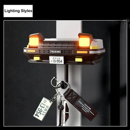 Key Holder for Initial D Toyota AE86 Trueno | LED Light Up Wall Hook for JDM Fans