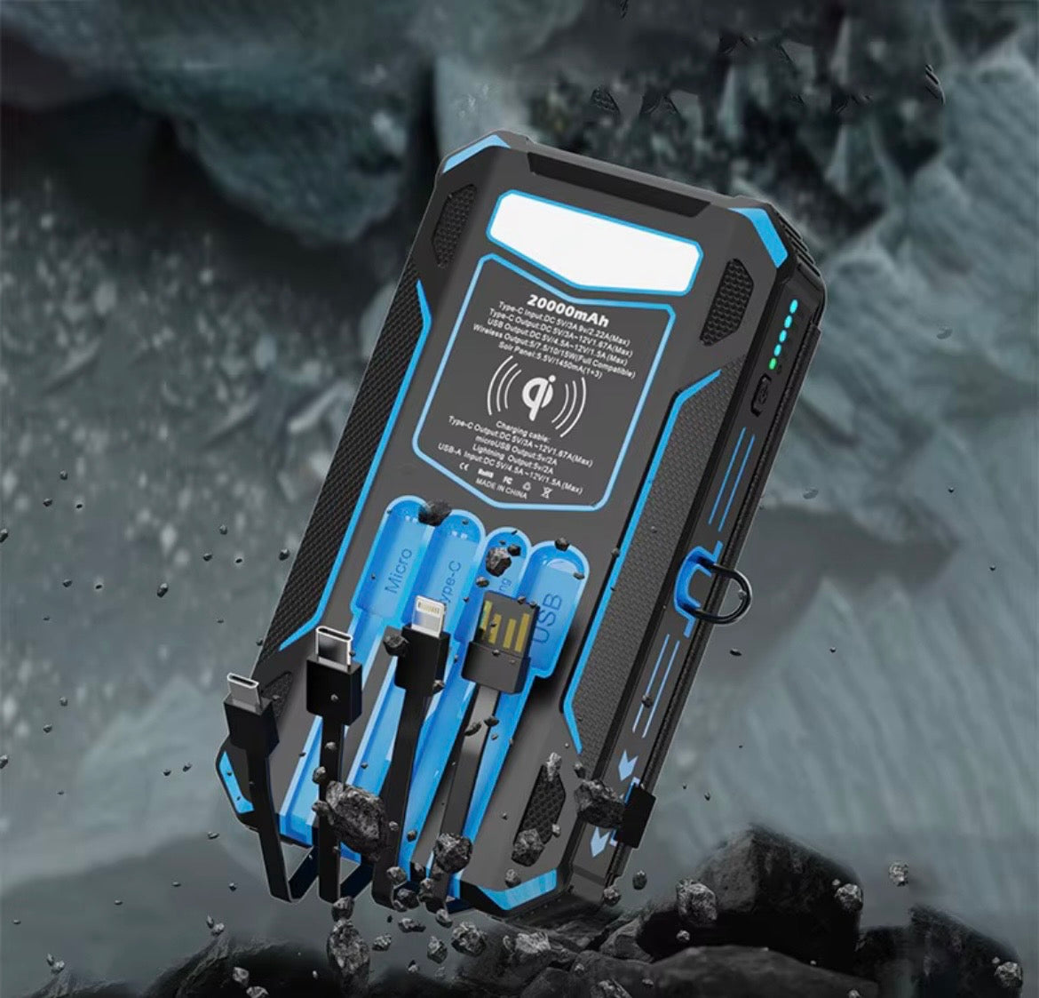 Solar Powered Foldable Power Bank