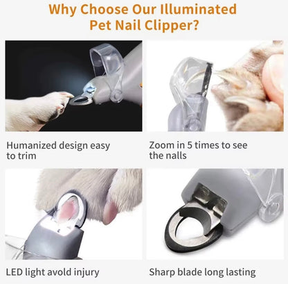 Professional Pet Nail Clippers w/ LED