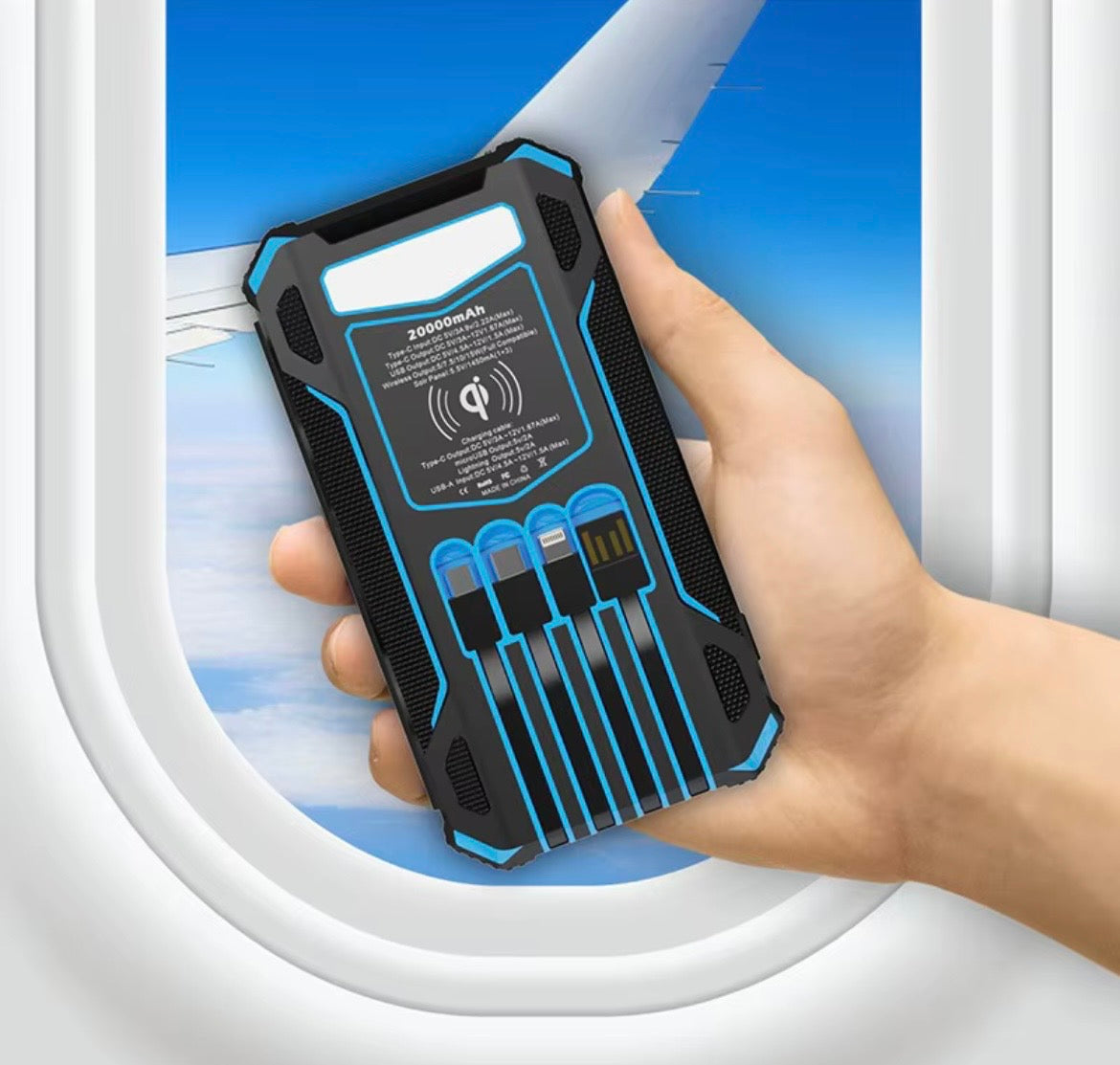 Solar Powered Foldable Power Bank