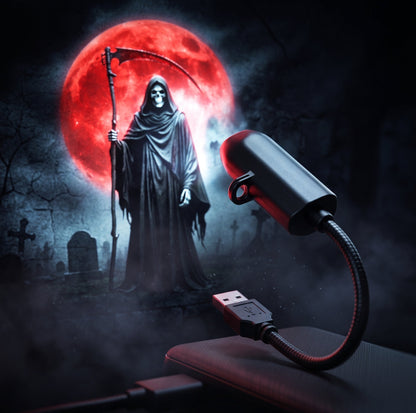 USB Projector Light Halloween Ghost Skull Night Light Switchable Pattern LED Projector Lamp for Room Ceiling Window Wall Decor