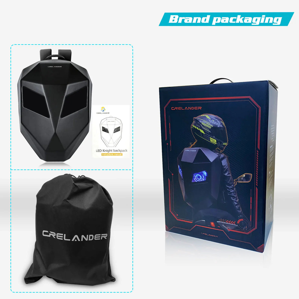 waterproof laptop backpack with LED display