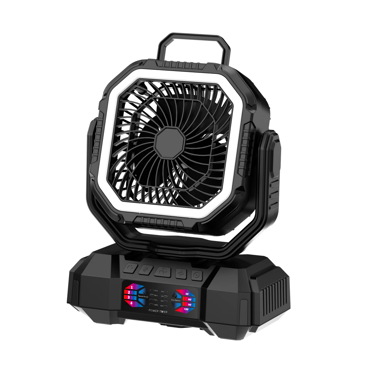 portable camping fan with power bank