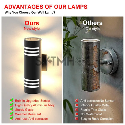 Outdoor Wall Mounted Lamps lack USA Stock IP65 Waterproof Real Estate.