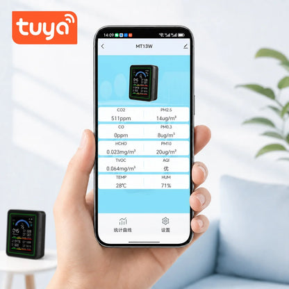 10 in 1 WIFI Indoor air Quality Monitor 