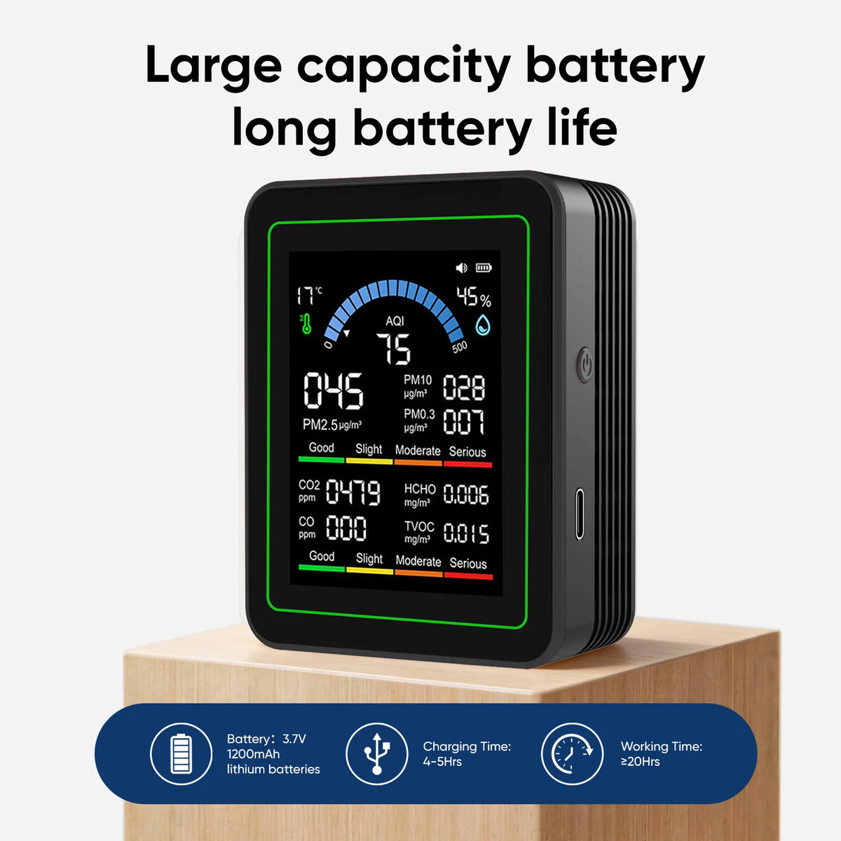 10 in 1 WIFI Indoor air Quality Monitor 