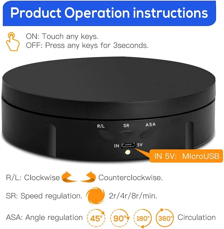 360 degree photography turntable