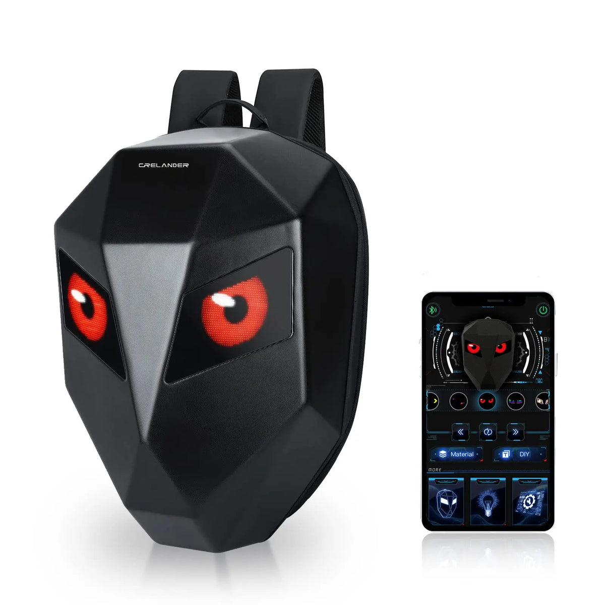 waterproof laptop backpack with LED display