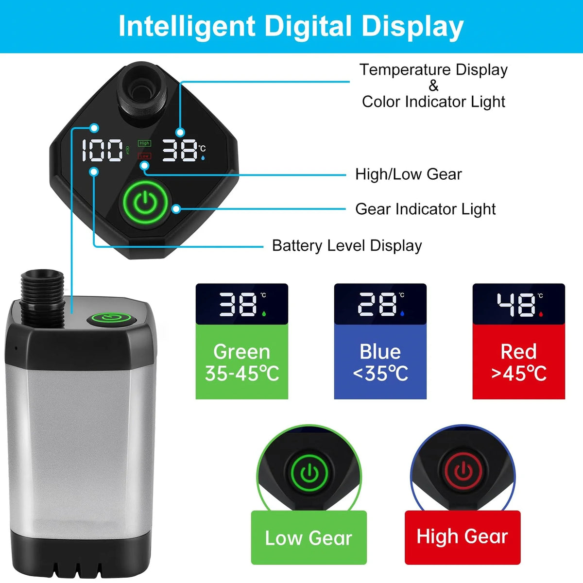 rechargeable camping shower