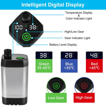 rechargeable camping shower
