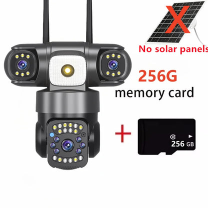 See It All: Triple-Lens Solar 360° Dome Camera