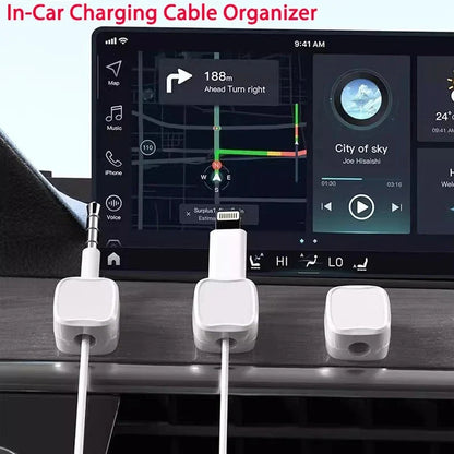Magnetic Cable Clip Cable Holder Adhesive Wire Keeper Cord Organizer