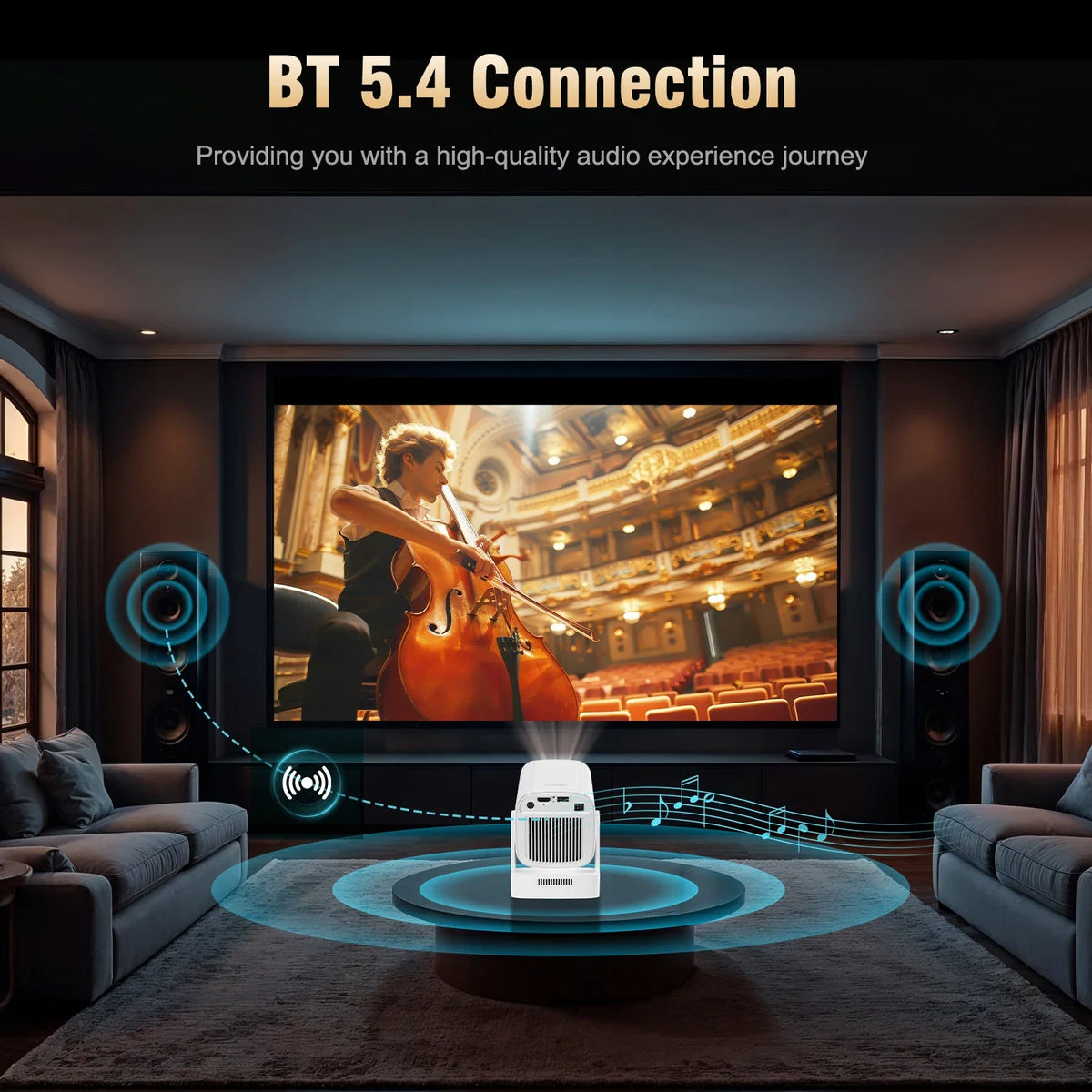 Magcubic HY310 Projector – 4K Auto Focus, Android 11, 330 ANSI, 5W Speaker