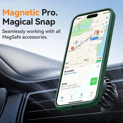 Luxury Magnetic Matte Shockproof Case – iPhone 11–16