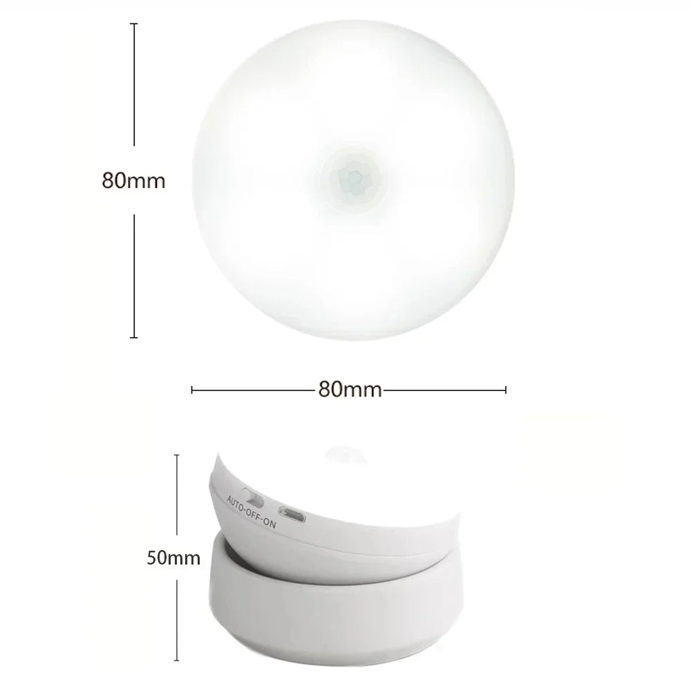LED Night Light USB - Motion Sensor Bedside Cabinet & Wardrobe Lamp