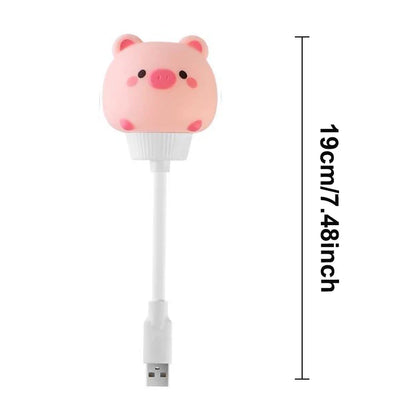 Cute Cartoon LED USB Night Light with Remote for Kids Bedroom & Bedside Lamp
