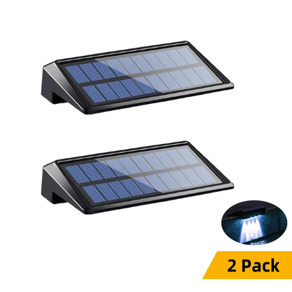 Outdoor Solar Wall Lights | Solar Powered Wall Lantern with 150 Lumen Brightness | Waterproof Design for Yard Safety