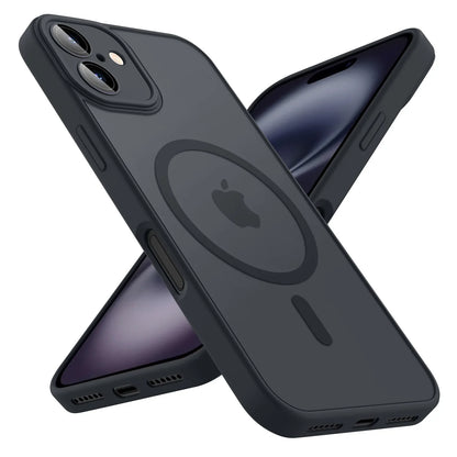 Luxury Magnetic Matte Shockproof Case – iPhone 11–16