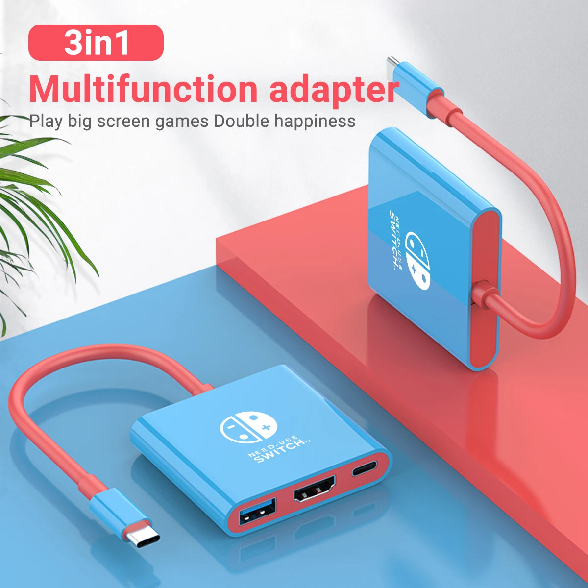 FOR SWITCH TYPE-C HUB Multi-function Adapter
