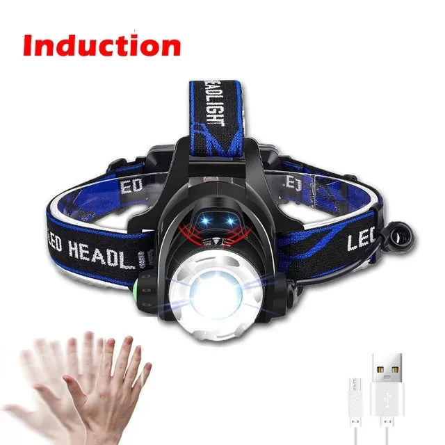 Rechargeable 2000 Lumen LED Headlamp with Adjustable Zoom | Lumora