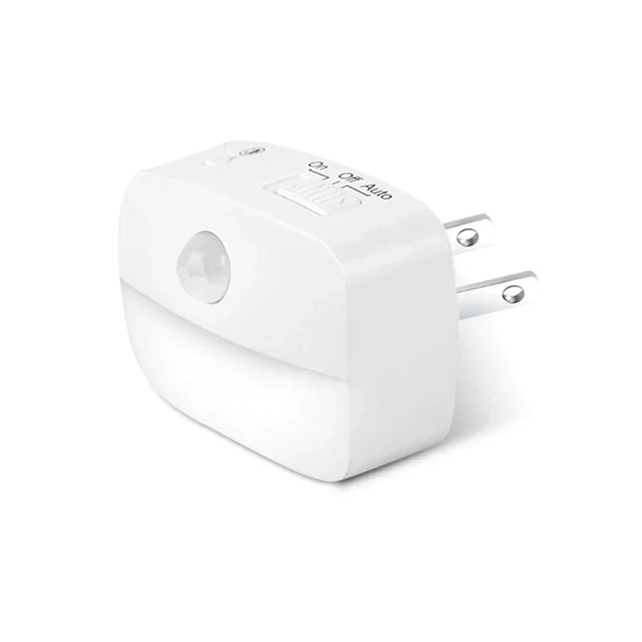 Led Night Light With Motion Sensor EU US Socket AC 85-265V Pir Human Induction Lamp 3 Colors Plug In Wall For Bedroom Hallway