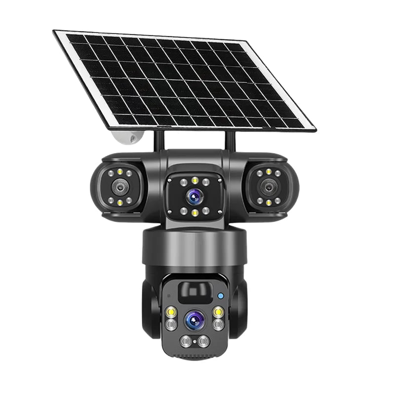 See It All: Triple-Lens Solar 360° Dome Camera
