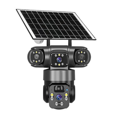 See It All: Triple-Lens Solar 360° Dome Camera