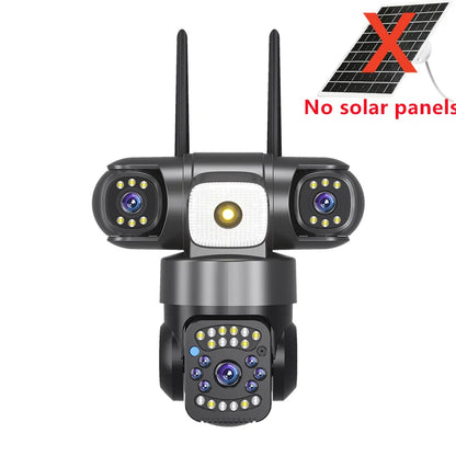 See It All: Triple-Lens Solar 360° Dome Camera