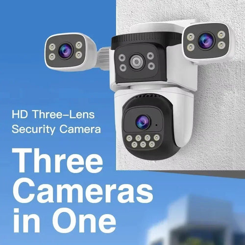 See It All: Triple-Lens Solar 360° Dome Camera