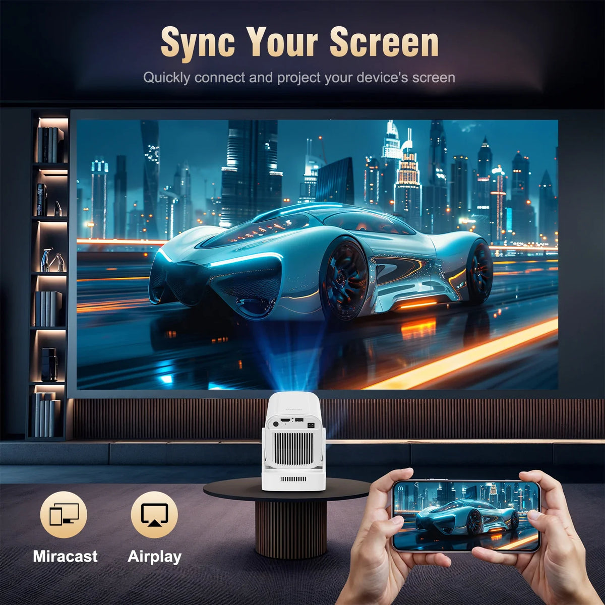 Magcubic HY310 Projector – 4K Auto Focus, Android 11, 330 ANSI, 5W Speaker