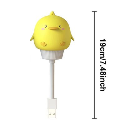 Cute Cartoon LED USB Night Light with Remote for Kids Bedroom & Bedside Lamp
