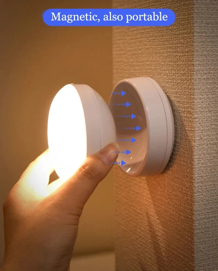 LED Night Light USB - Motion Sensor Bedside Cabinet & Wardrobe Lamp