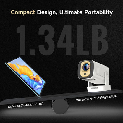 Magcubic HY310 Projector – 4K Auto Focus, Android 11, 330 ANSI, 5W Speaker