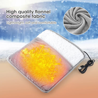 Soft Plush Electric Foot Heating Pad