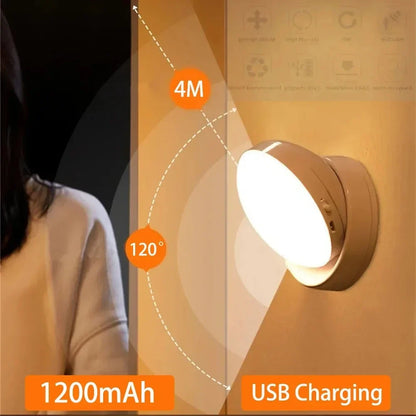 LED Night Light USB - Motion Sensor Bedside Cabinet & Wardrobe Lamp