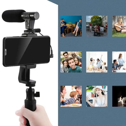 All-in-One Creator Kit – Phone Tripod, Mic & Ring Light