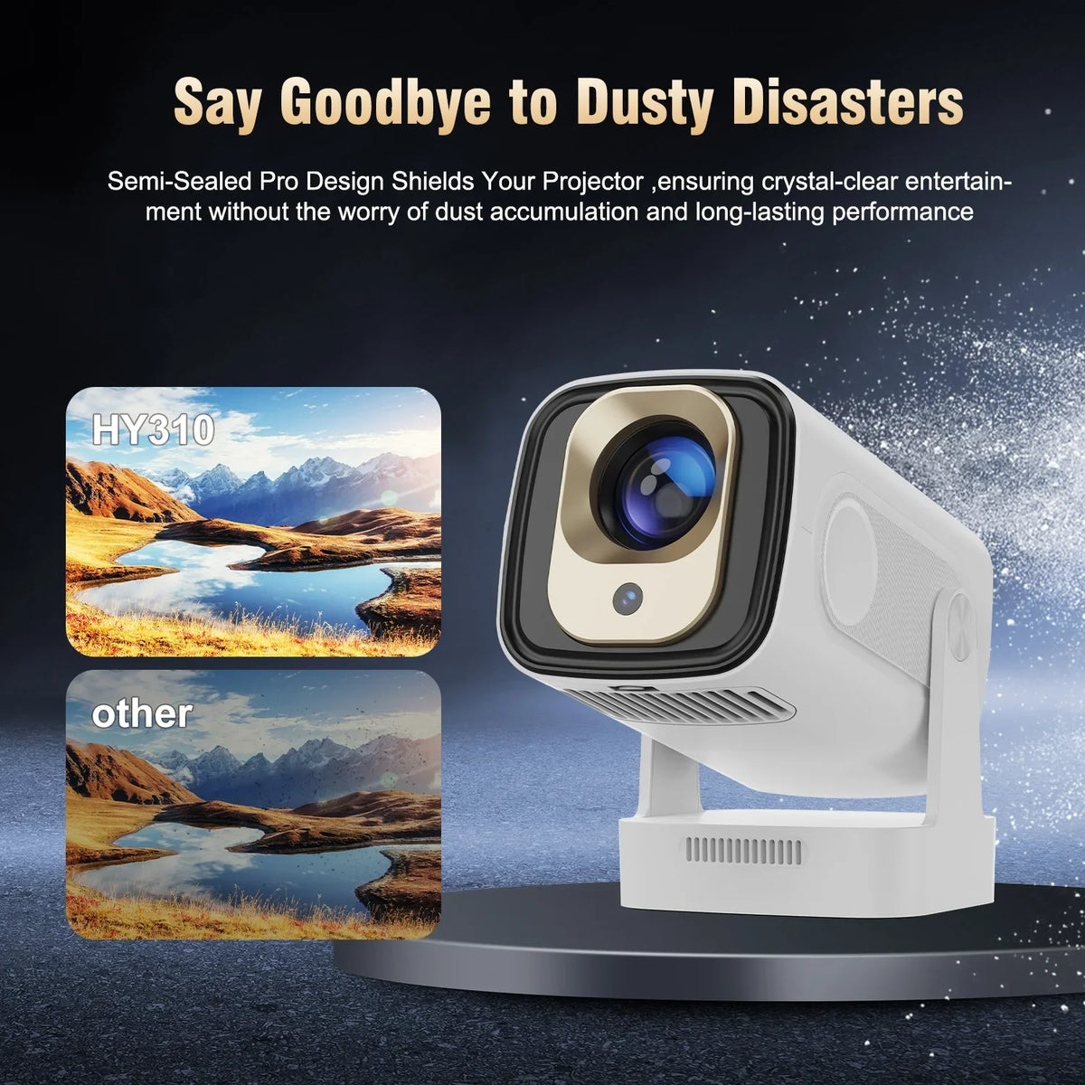 Magcubic HY310 Projector – 4K Auto Focus, Android 11, 330 ANSI, 5W Speaker