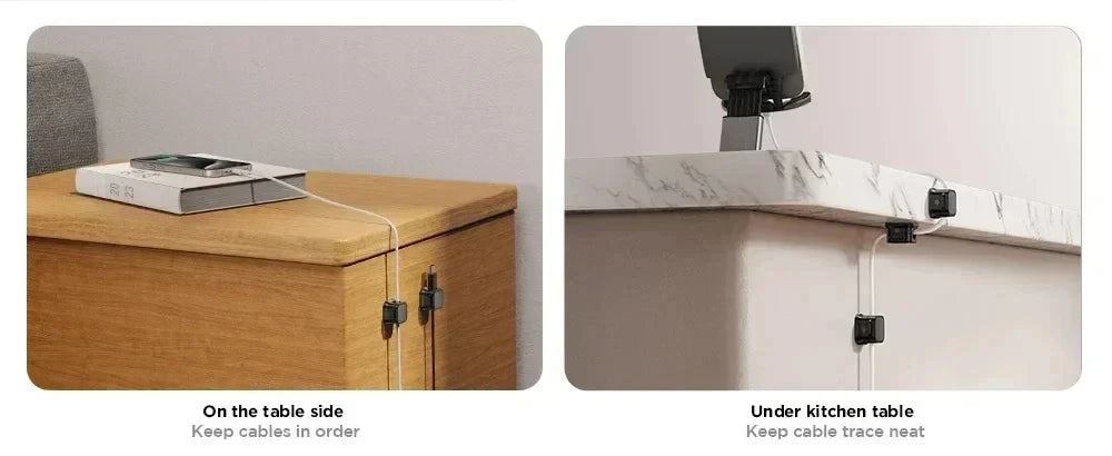Magnetic Cable Clip Cable Holder Adhesive Wire Keeper Cord Organizer