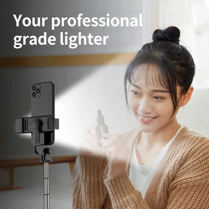 TriLite Pro: Bluetooth Selfie Tripod with Integrated Fill Light and Remote