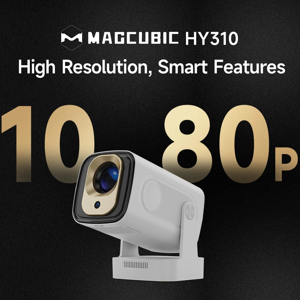 Magcubic HY310 Projector – 4K Auto Focus, Android 11, 330 ANSI, 5W Speaker