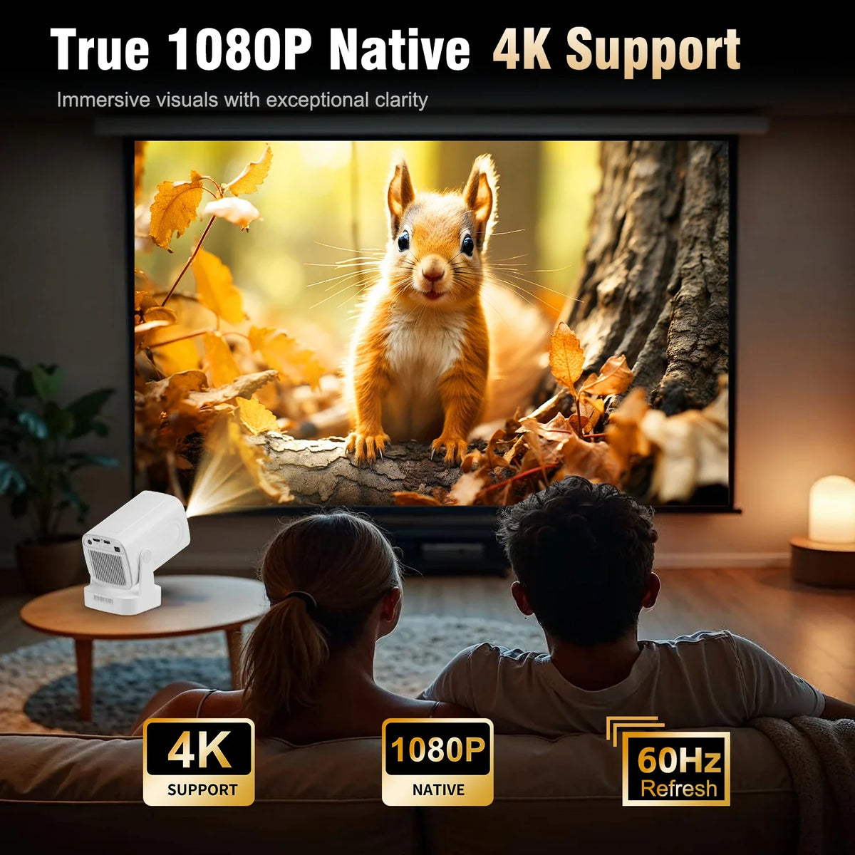 Magcubic HY310 Projector – 4K Auto Focus, Android 11, 330 ANSI, 5W Speaker