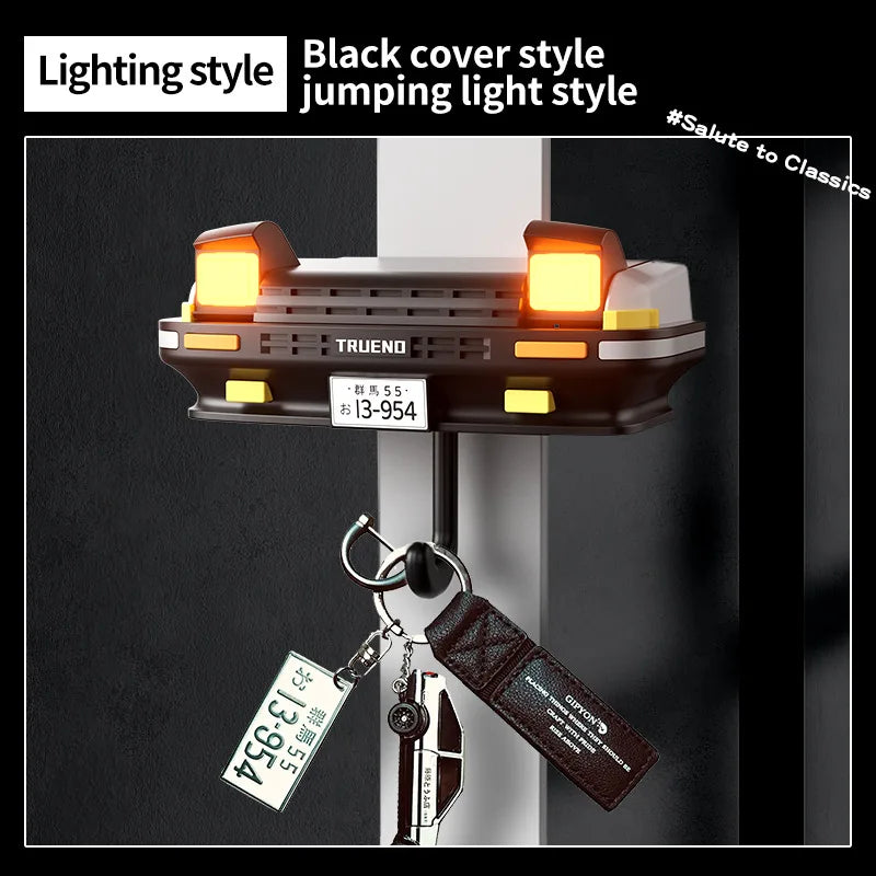 Key Holder for Initial D Toyota AE86 Trueno | LED Light Up Wall Hook for JDM Fans