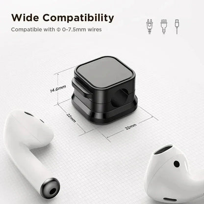 Magnetic Cable Clip Cable Holder Adhesive Wire Keeper Cord Organizer