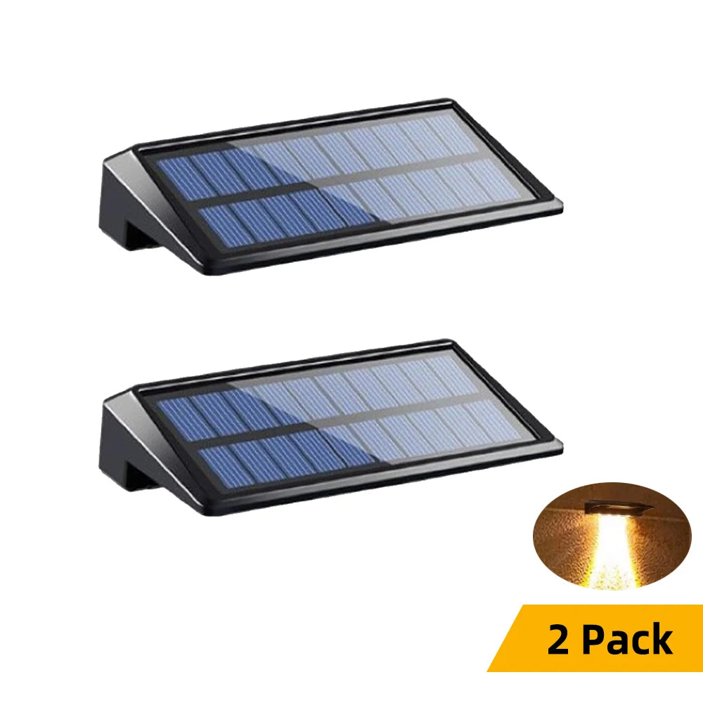 Outdoor Solar Wall Lights | Solar Powered Wall Lantern with 150 Lumen Brightness | Waterproof Design for Yard Safety