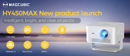 Magcubic HY310 Projector – 4K Auto Focus, Android 11, 330 ANSI, 5W Speaker