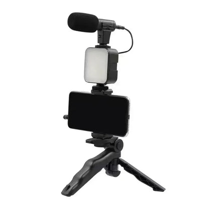 All-in-One Creator Kit – Phone Tripod, Mic & Ring Light