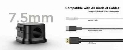 Magnetic Cable Clip Cable Holder Adhesive Wire Keeper Cord Organizer