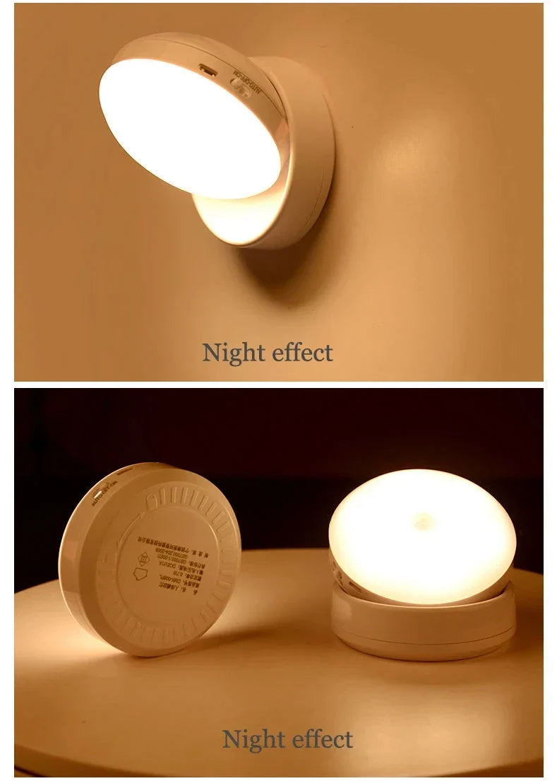 LED Night Light USB - Motion Sensor Bedside Cabinet & Wardrobe Lamp